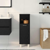 Bathroom Cabinet Black Oak 30 x 30 x 95 cm Engineered Wood 862512