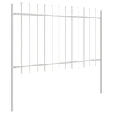 Garden Fence Woerden White 1.7 x 1.2 m Powder-coated Steel 42003881