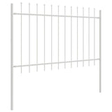 Garden Fence White 5.1 x 0.8 m Powder-coated steel 3334059