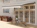 2.5 x 3m Electric/Manual Awning, with Remote - Beige T3398P327930