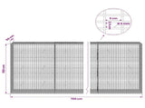 Gabion with 5 mm Wire and 5x2.5 cm Mesh 700x50x150 cm 3463808