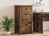 Chest of Drawers Natural 45 x 35 x 110 cm Solid Teak Wood 42017962