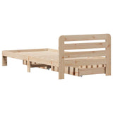 Bed Frame without Mattress 90x190 cm Single Solid Wood Pine 3309863