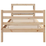 Bed Frame without Mattress 90x200 cm Solid Wood Pine 3305820
