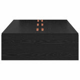 Storage Bed Frame Black Oak 80 x 200 cm Engineered Wood 3335334