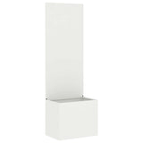 Garden Privacy Screen White 50 x 32 x 150 cm Cold-rolled steel 876442