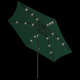 LED Cantilever Garden Parasol 3 m Green 42203