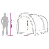 Bike Storage Tent Grey and Orange 256 x 222 x 182 cm Taffeta 42000998