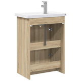 Bathroom Furniture Set Sonoma Oak 81 x 40 x 84.5 cm 3404284