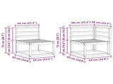 Outdoor Sofa Set 9 pcs Natural Solid Acacia Wood 3385520