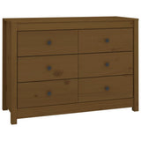Side Cabinet Honey Brown 100x40x72 cm Solid Wood Pine 821767