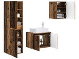 Bathroom Furniture Set 3 pcs Old Wood 33 x 34.5 x 160 cm 3406081