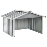 150908 Garden Robot Lawnmower Shed 92x97x63 cm Galvanised Steel Grey