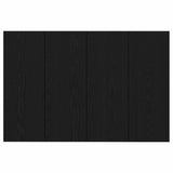 Headboard with Cabinet 3 pcs Black Oak Engineered Wood 3416091