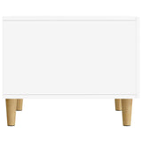 Coffee Table with Drawer White 49 x 50 x 40 cm Engineered Wood 894735