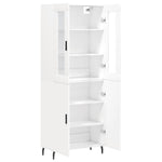 Highboard White 69.5x34x180 cm Engineered Wood 3198225