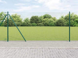 Welded Wire Fence with Concrete Base 25 x 1.4 m 3353525