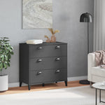 ZNTS Drawer Cabinet VIKEN Anthracite Grey Engineered Wood 374922