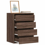 Corner Chest of Drawers Brown Oak 60x41x76 cm Engineered Wood 852876