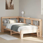 Bookcase Bed without Mattress 90x200cm Solid Wood Pine 3324547