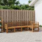 Outdoor Sofa Set 5 pcs Natural Solid Acacia Wood 3385215