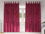 Velvet Curtains 2 pcs Wine red 225 x 140 cm Velvet 4107715