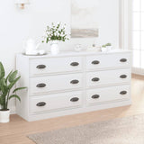 Sideboards 2 pcs White Engineered Wood 3185239