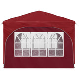Pop-up Party Tent 290 x 290 x 245 cm Burgundy 42019873