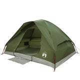 Camping Tent Dome 4-Person Olive Green Waterproof 4009642