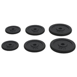 Weight Plates 6 pcs 30 kg Cast Iron 93639