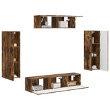 TV Cabinet 5 pcs Smoked Oak 3409173