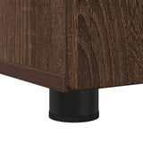 Bathroom Cabinet with Drawer Brown Oak 30 x 35 x 80 cm 883331
