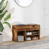 Shoe Bench Old Wood 80x30x45 cm Engineered Wood 856756