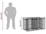 Gabion Raised Bed Silver 42033303