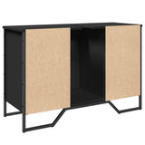Bathroom Sink Cabinet Black 91x35x60 cm Engineered Wood 848659