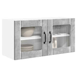 Wall Glass Cabinet PORTO Concrete Grey 80 x 31 x 40 cm 885298