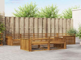 Outdoor Sofa Set 7 pcs Natural Solid Acacia Wood 3373614