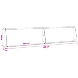 Retaining Wall 2 pcs 100 x 12 x 40 cm Weathering Steel Rusty 8015149