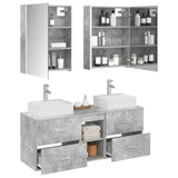 Bathroom Furniture Set 5 pcs Concrete Grey 3406810