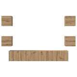 TV Cabinet Set 7 pcs Artisan Oak Engineered Wood 3393398