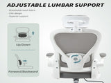 Executive Office Chair, Ergonomic Mesh High Back Desk Chair with Flip-up Armrest, Rotatable T3398P342437