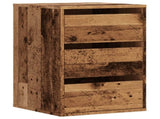 Corner Chest of Drawers Old Wood 40x41x58 cm Engineered Wood 852841
