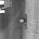 Bathroom Wall Cabinet with Mirror Grey Sonoma 60x21x60 cm 861900