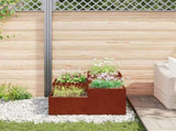 Garden Planter Rusty 100 x 100 x 48 cm Weathering Steel 865854
