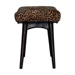 Leopard Print Curved Bench IN1712