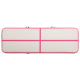 Inflatable Gymnastics Mat with Pump 300x100x20 cm PVC Pink 92676