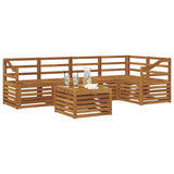 Sectional Sofa Set 6 pcs Natural Solid Acacia Wood 3374864