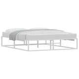 Bed Frame without Mattress White 160x200 cm Metal 4017426