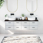 Bathroom Countertop Dark Brown 180x40x cm Treated Solid Wood 3156259