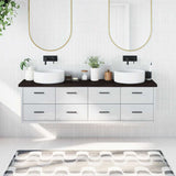 Bathroom Countertop Dark Brown 180x40x cm Treated Solid Wood 3156259